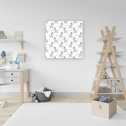 Cute Hand Drawn Zebra Canvas