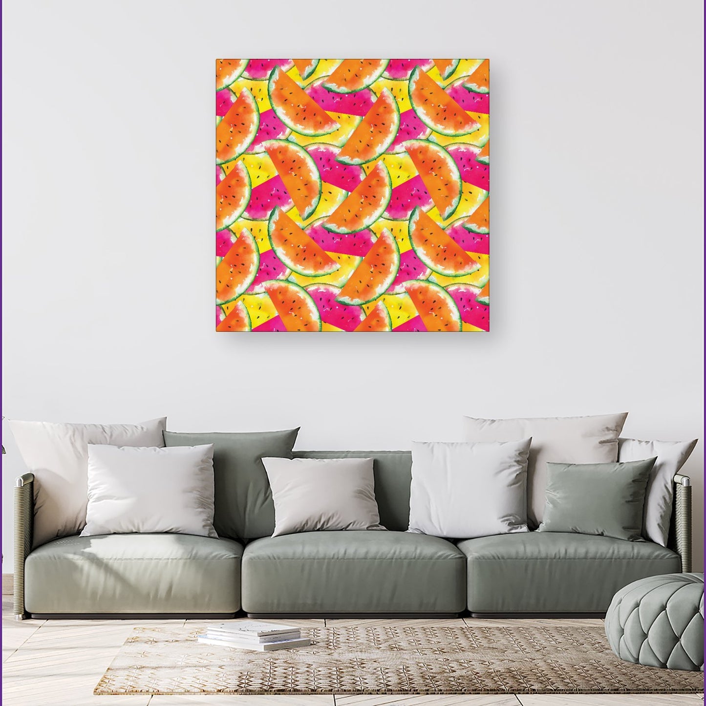 Watermelon Design Canvas