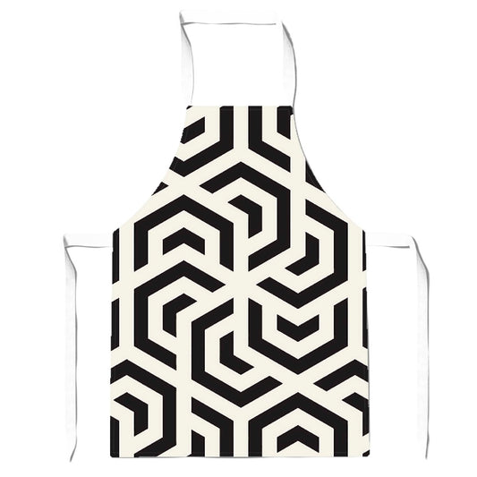 Hexagonal Geometric Pattern Apron