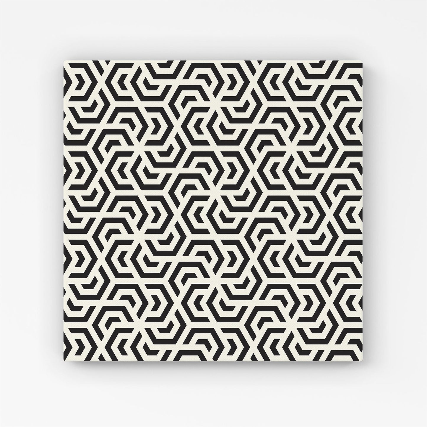 Hexagonal Geometric Pattern Canvas