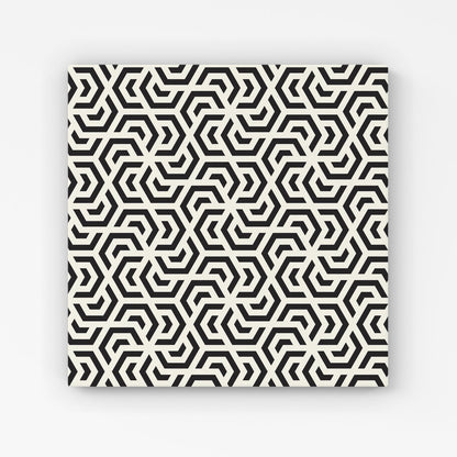 Hexagonal Geometric Pattern Canvas