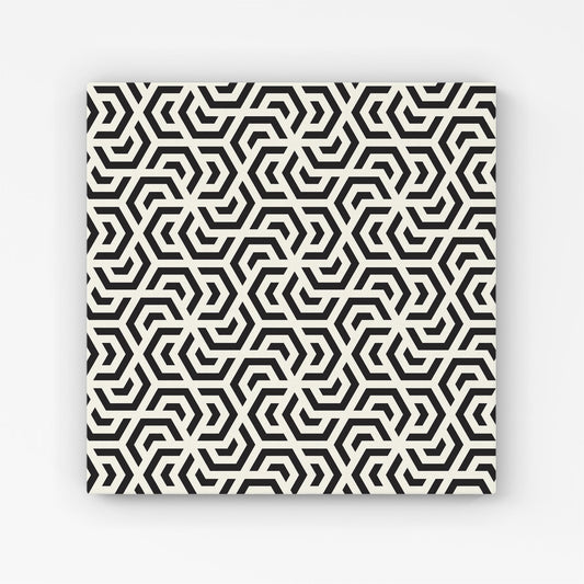 Hexagonal Geometric Pattern Canvas