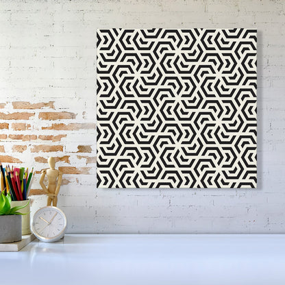 Hexagonal Geometric Pattern Canvas