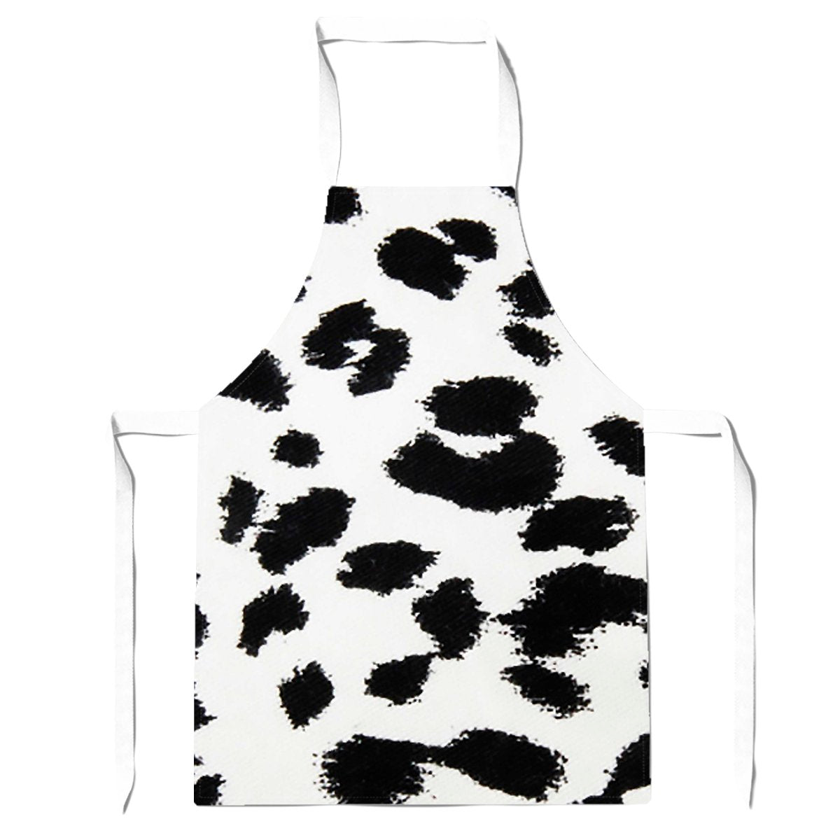 Black Leopard Print Apron