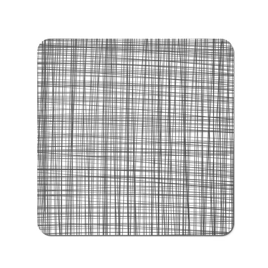 Monochrome Pencil Scribble Coasters