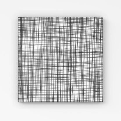 Monochrome Pencil Scribble Canvas