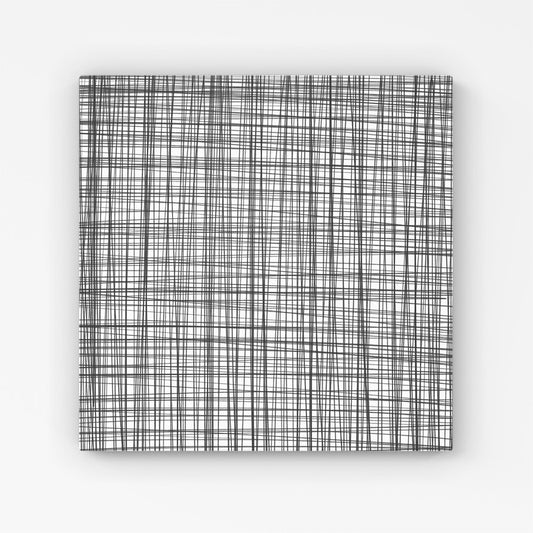 Monochrome Pencil Scribble Canvas