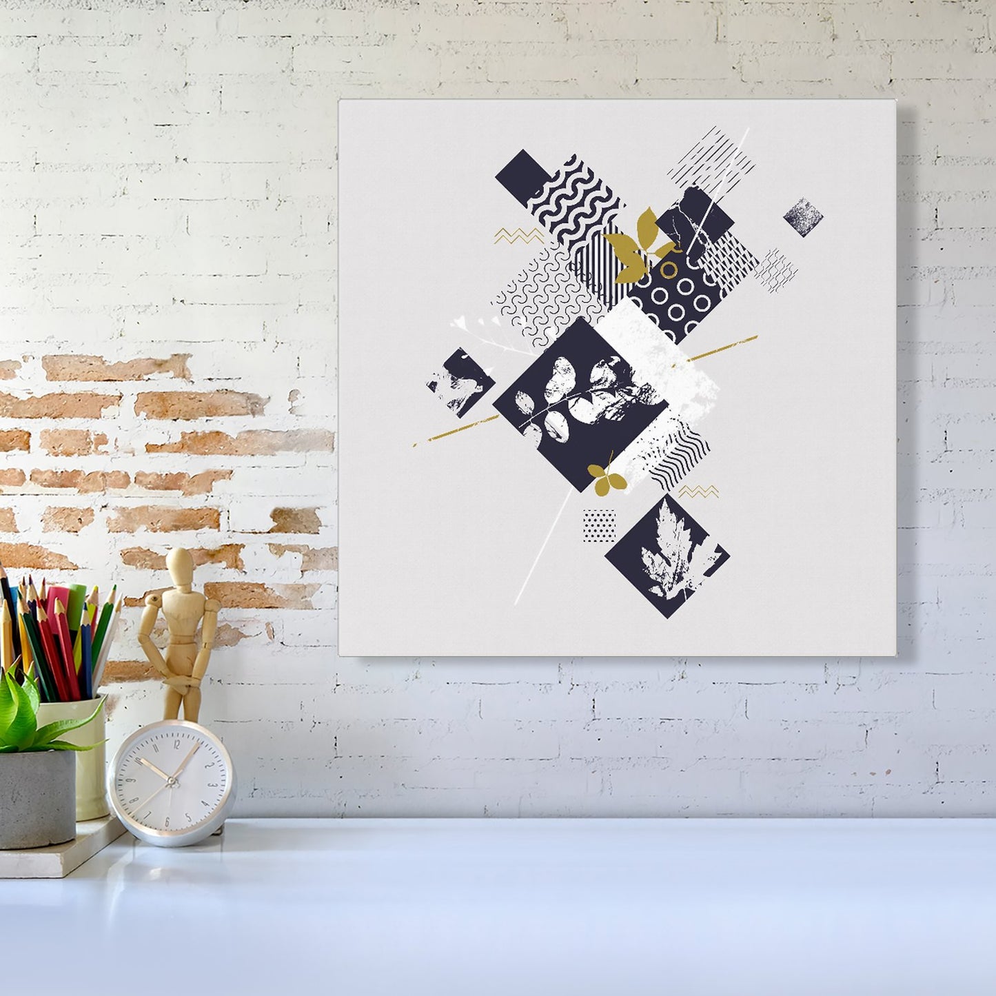 Abstract Botanical Canvas