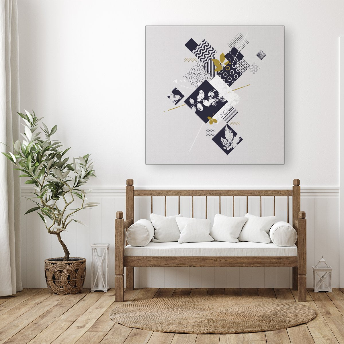 Abstract Botanical Canvas