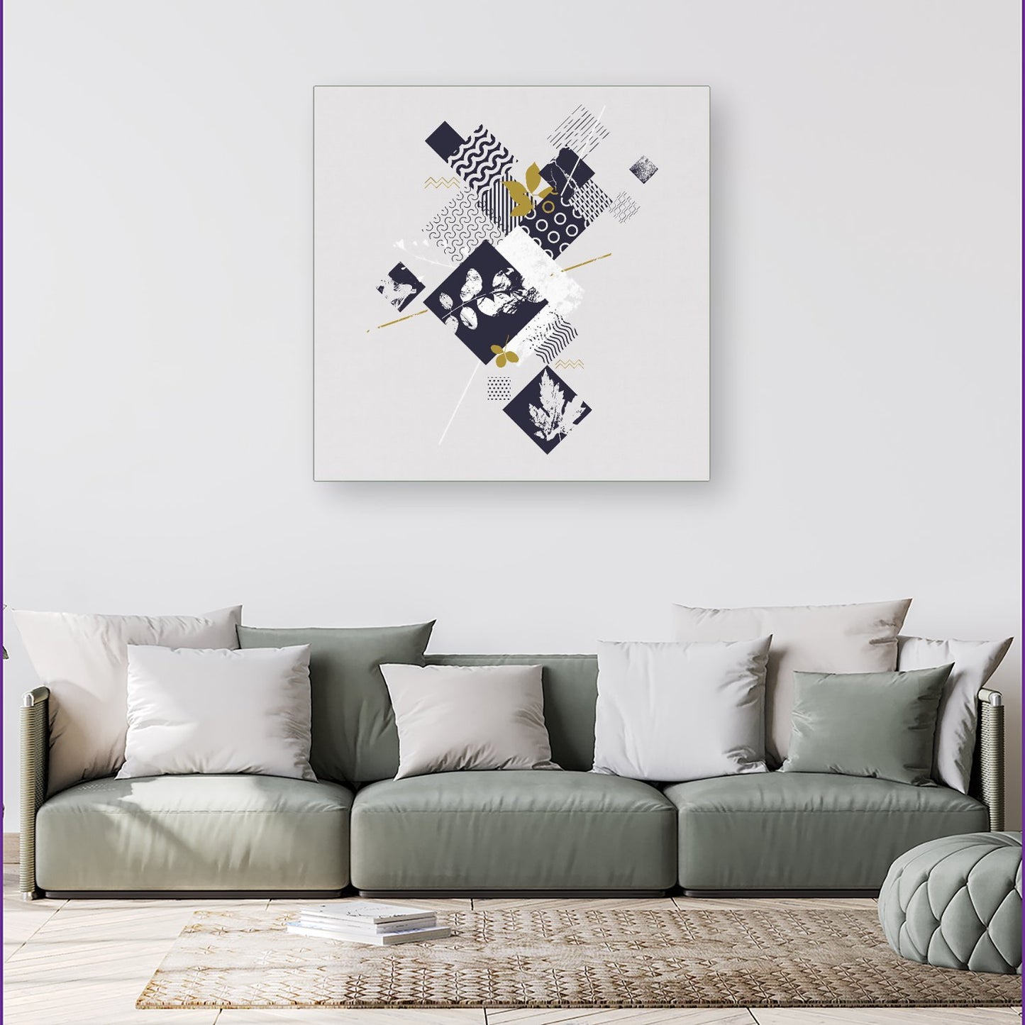 Abstract Botanical Canvas