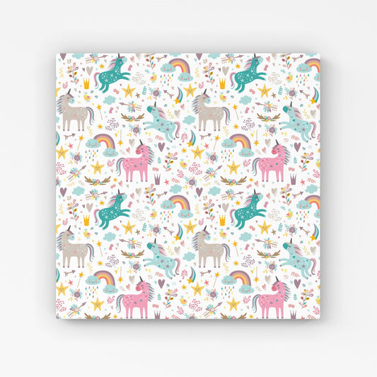 Unicorn And Rainbows Canvas