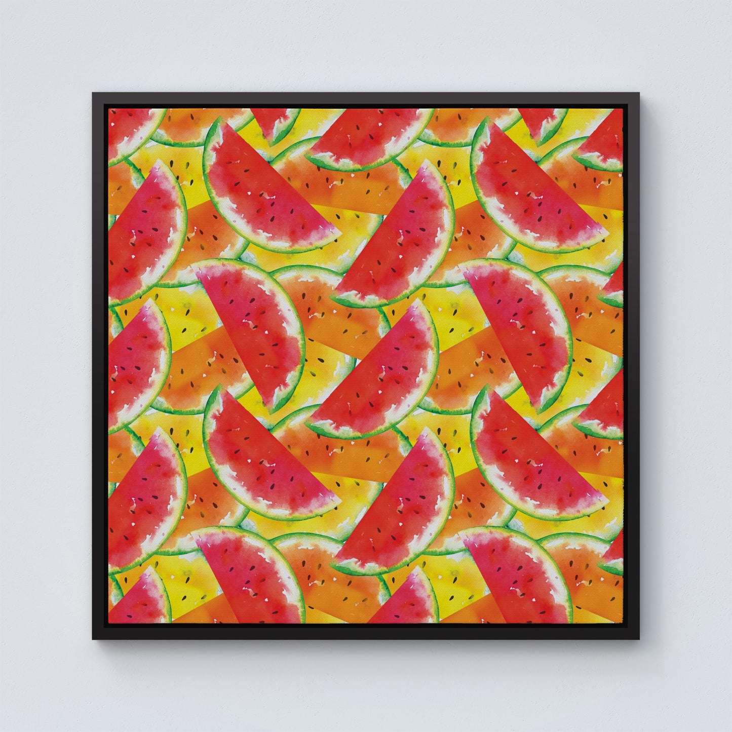 Melon Print Framed Canvas