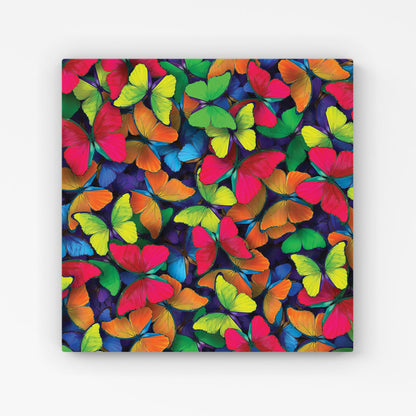 Rainbow Butterflies Canvas