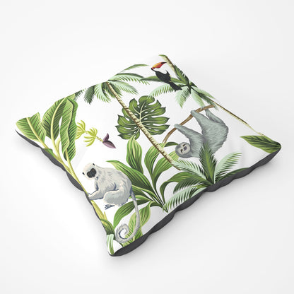 Tropical Sloths Floor Cushion