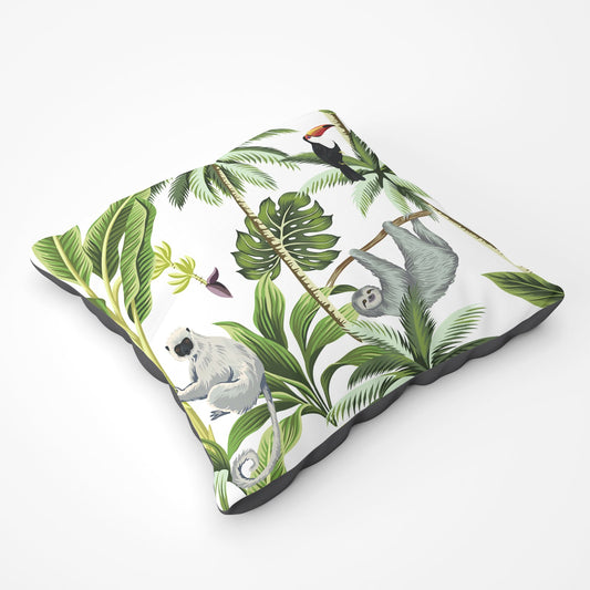 Tropical Sloths Floor Cushion