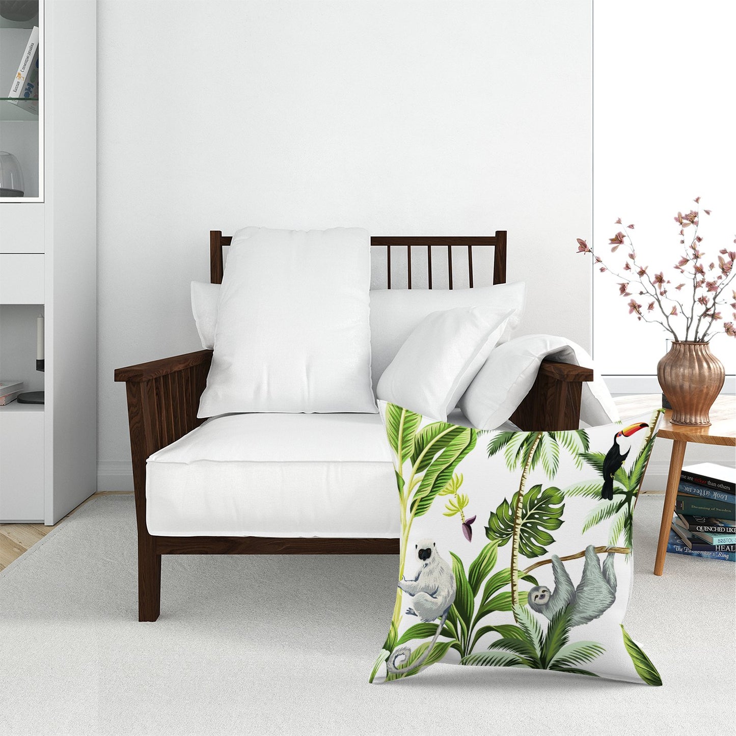 Tropical Sloths Floor Cushion
