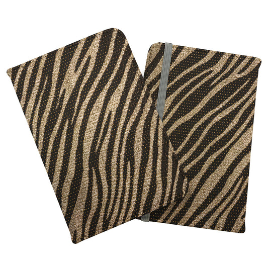 Golden Zebra Print Passport Cover