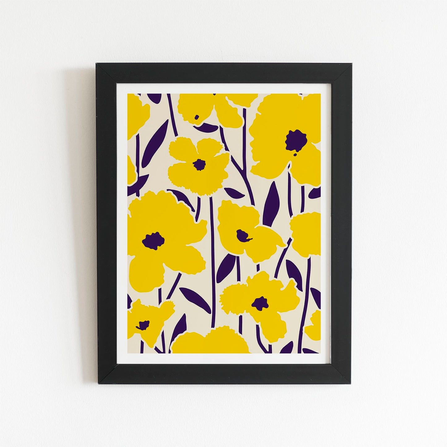 Vintage Tropical Flowers Art Prints