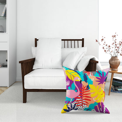 Tropical Flamingoes Floor Cushion