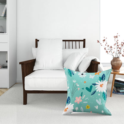 Garden Summer Flowers Floor Cushion