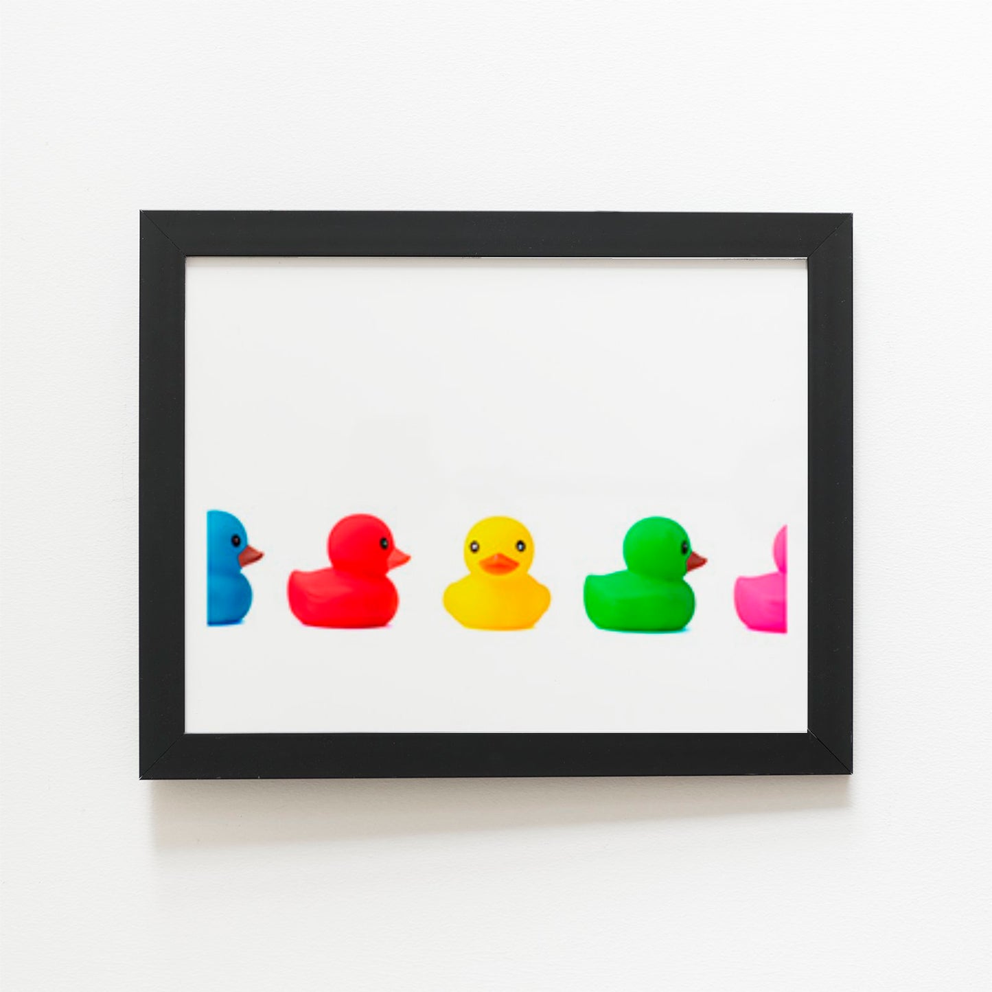 Coloured Rubber Ducks Art Prints