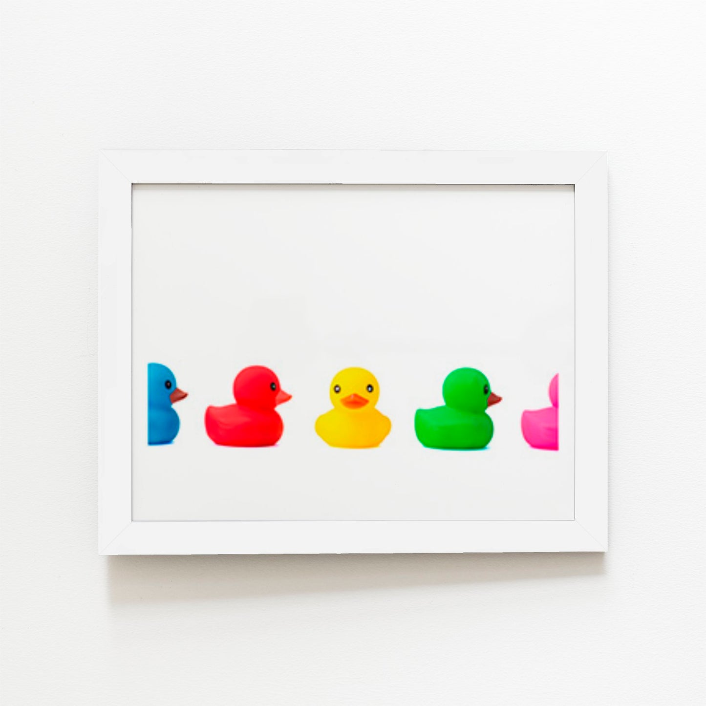 Coloured Rubber Ducks Art Prints