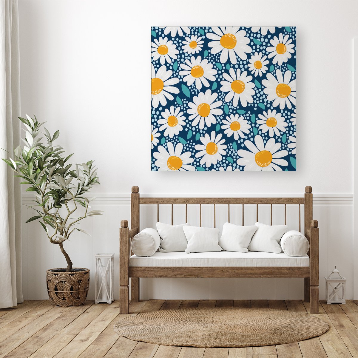 Camomile Flowers Canvas