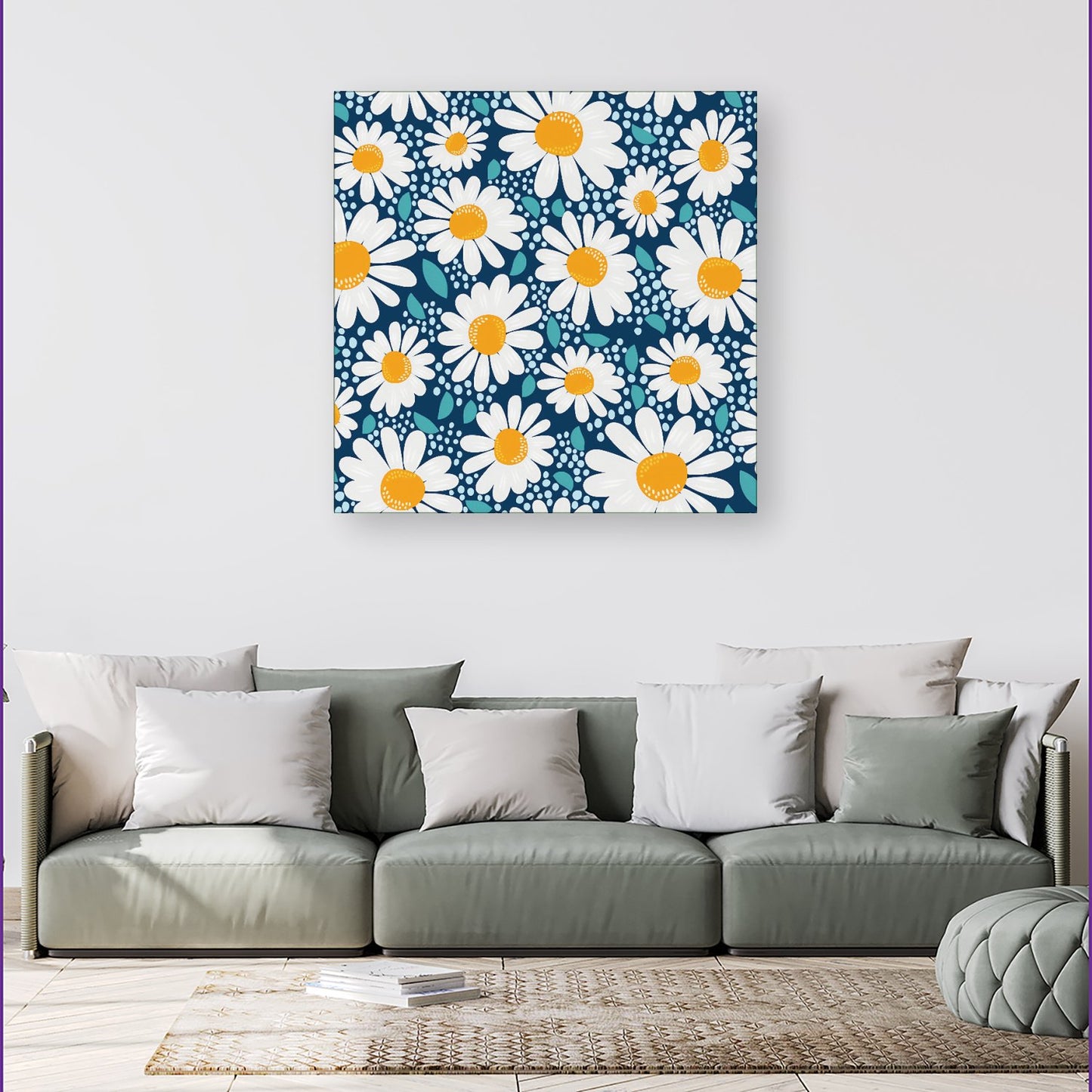 Camomile Flowers Canvas