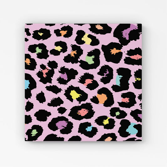 Pink Leopard Print Canvas