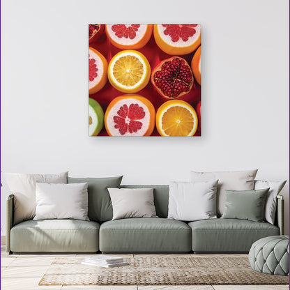 Citrus And Pomegranate Canvas