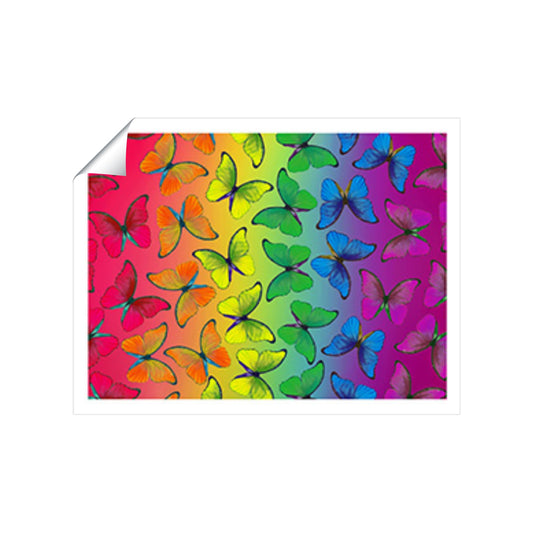 Multicoloured Butterfly Pattern Art Prints