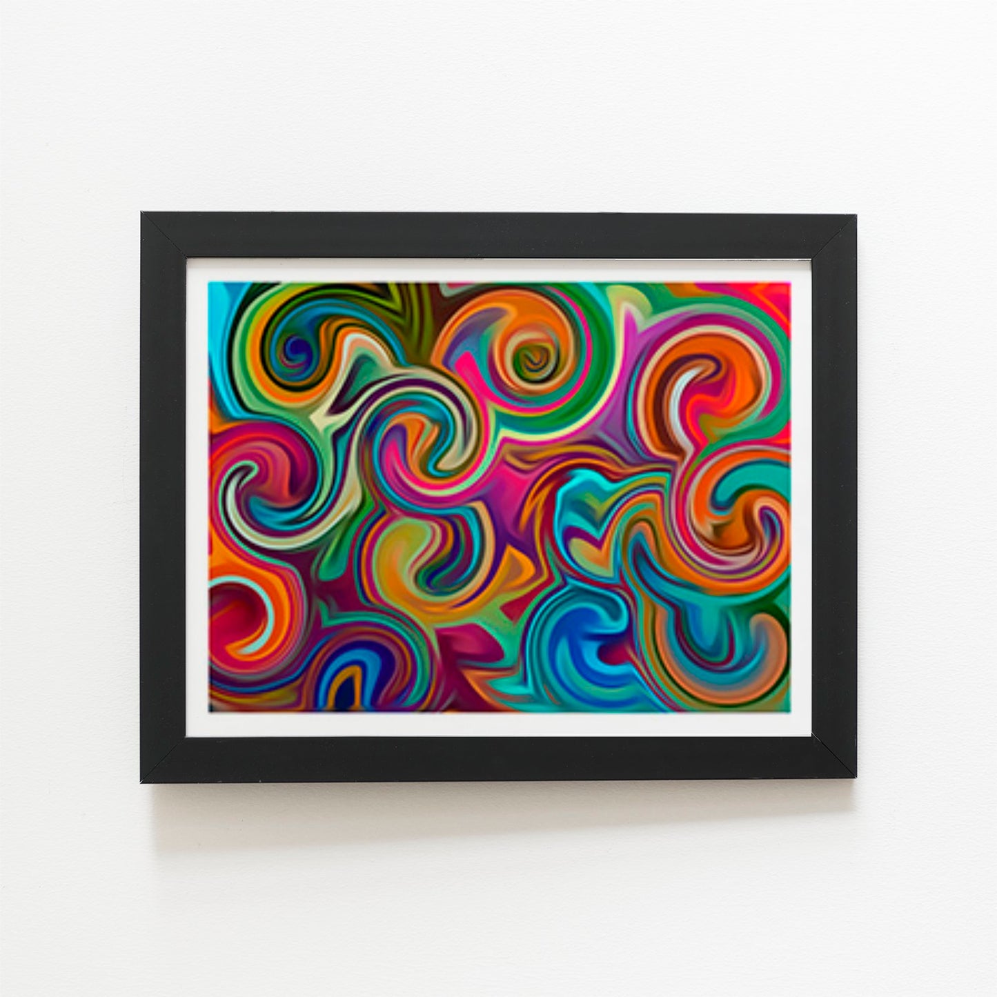 Colourful Wave Pattern Art Prints