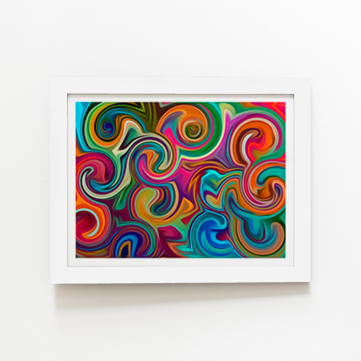 Colourful Wave Pattern Art Prints