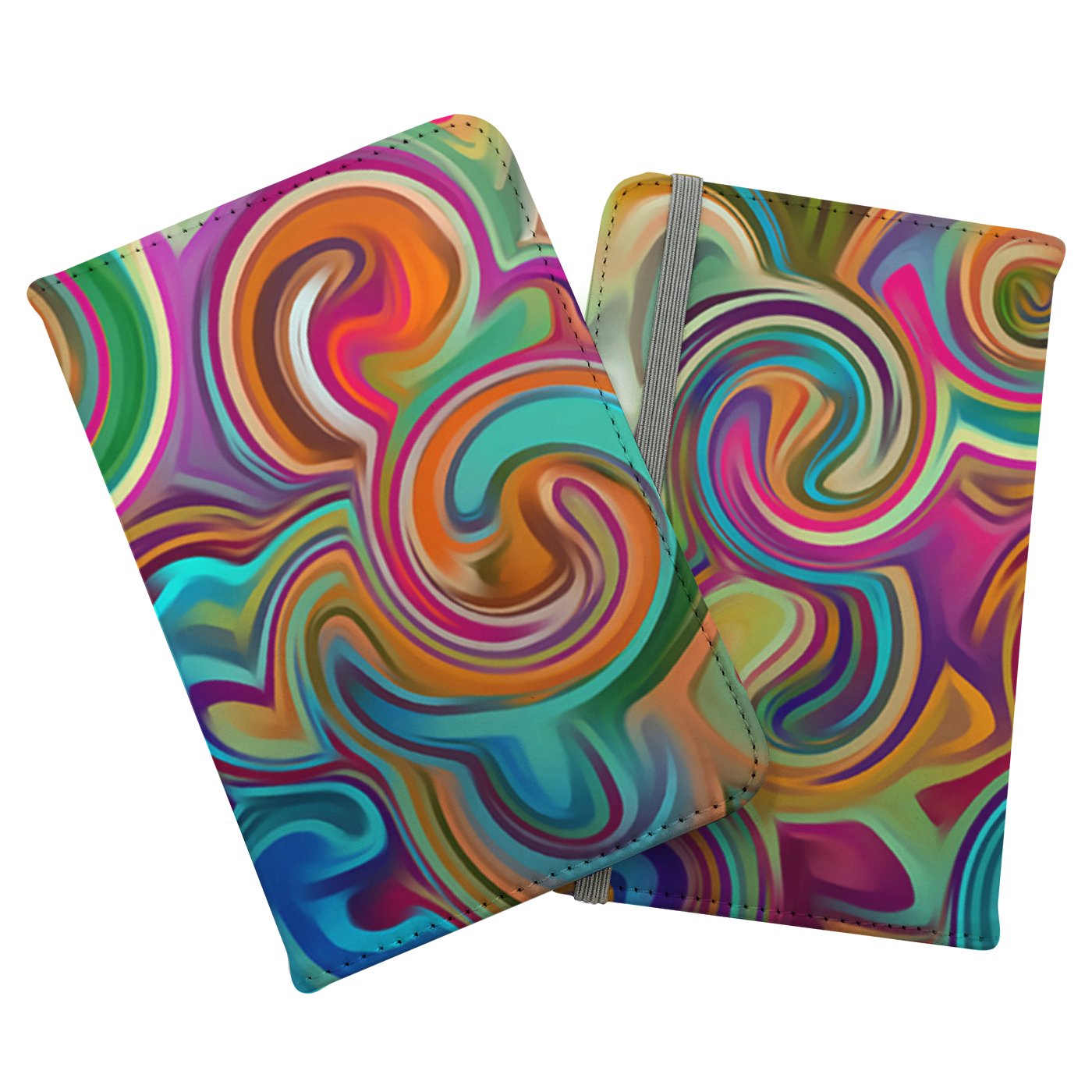 Colourful Wave Pattern Passport Cover