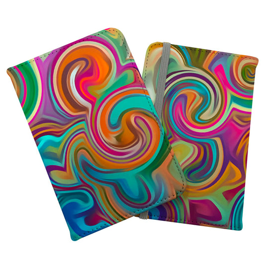 Colourful Wave Pattern Passport Cover