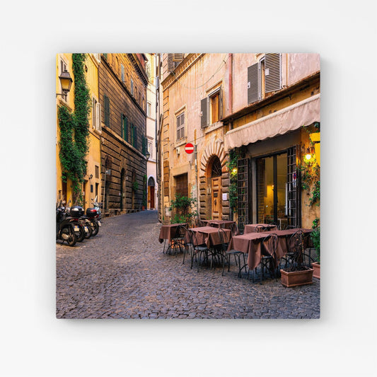 Cozy Rome Street Canvas
