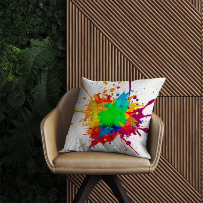 Paint Splash! Outdoor Cushion
