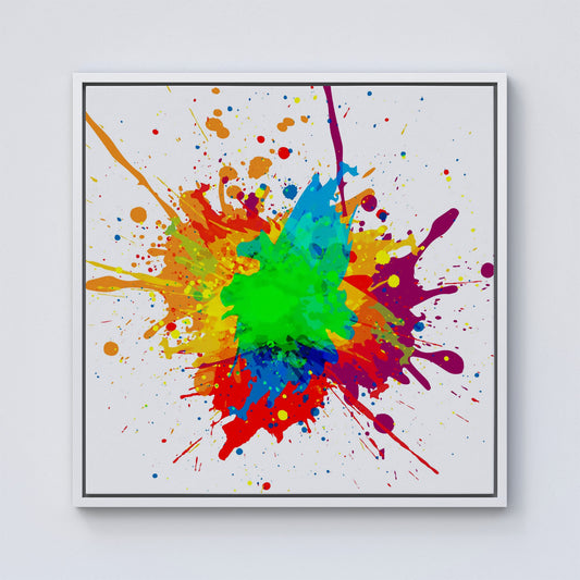 Paint Splash! Framed Canvas