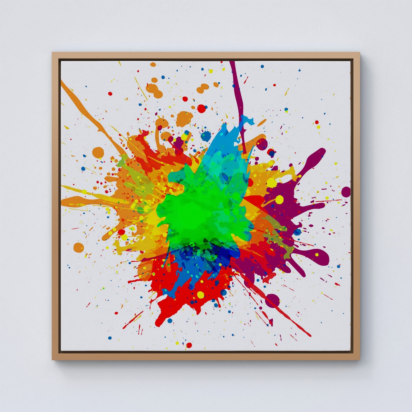 Paint Splash! Framed Canvas