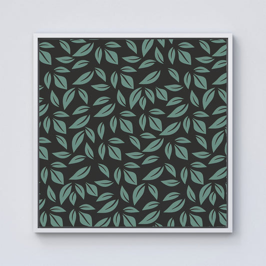 Delicate Leaf Framed Canvas
