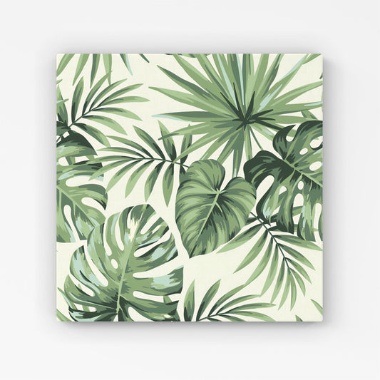 Exotic Palm Leaves Canvas