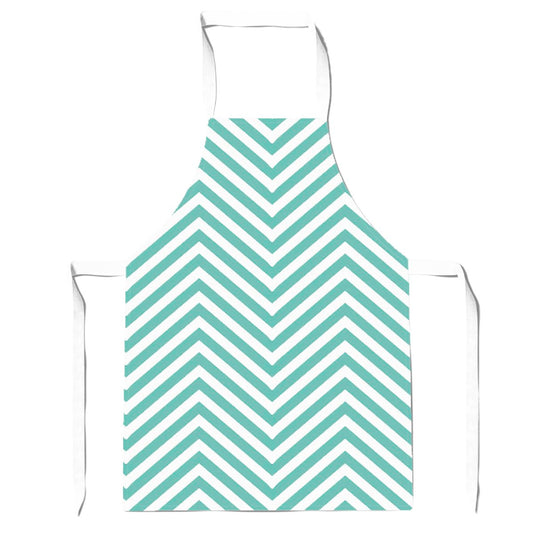 Geometric Chevron Pattern Apron