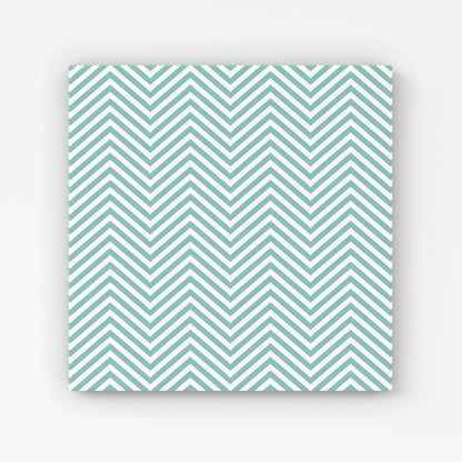 Geometric Chevron Pattern Canvas