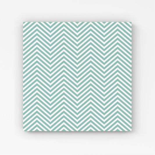Geometric Chevron Pattern Canvas