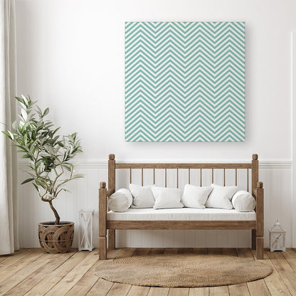 Geometric Chevron Pattern Canvas