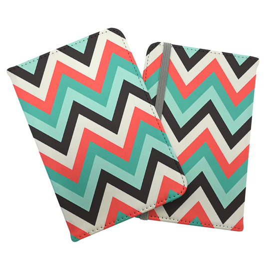 Geometric Colored Chevron Pattern Passport Cover