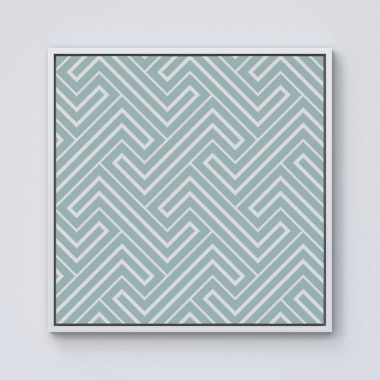Geometric Modern Ornment Framed Canvas