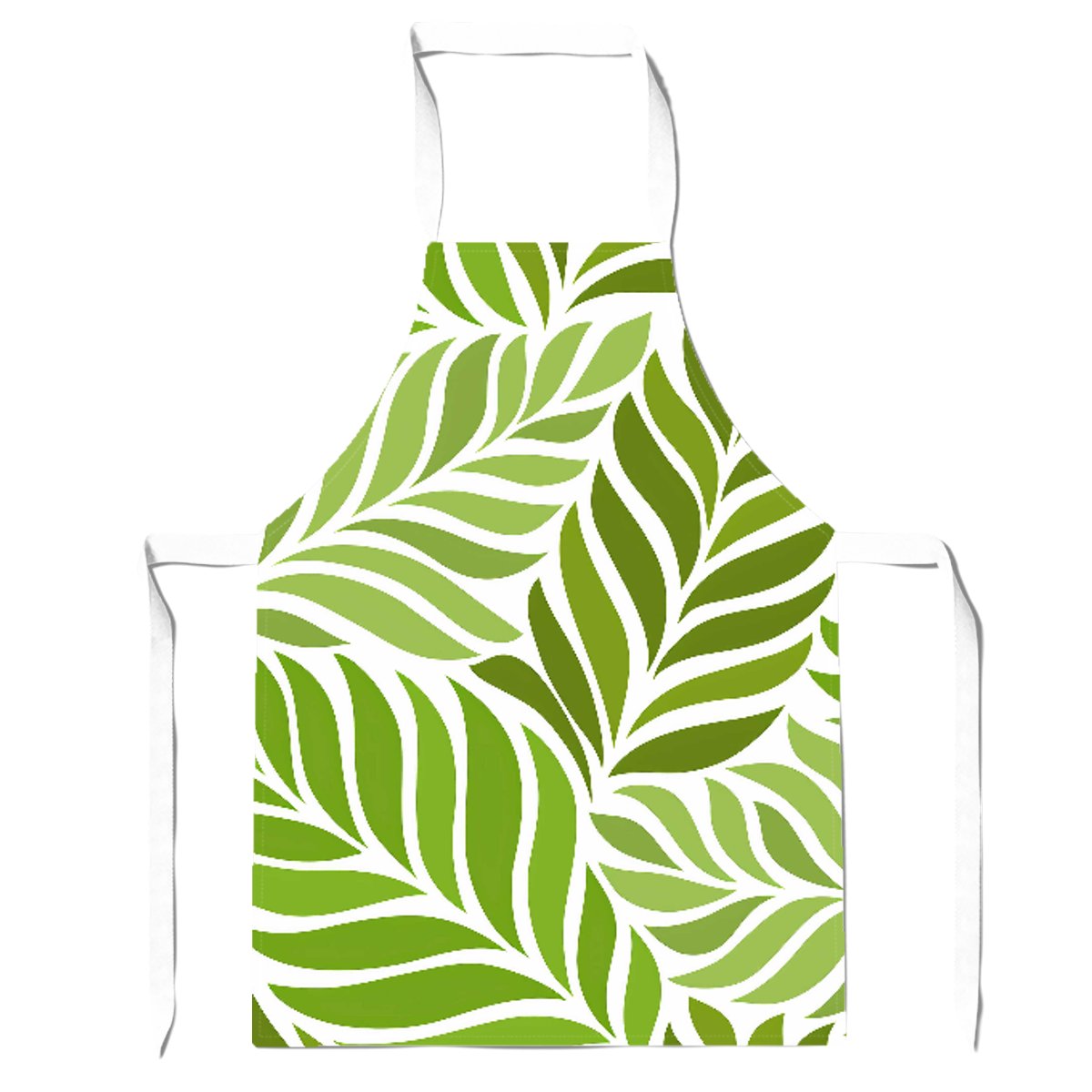 Green Leaf Pattern Apron