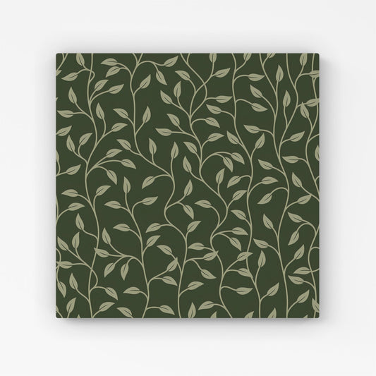 Green Shrub With Leaves Canvas