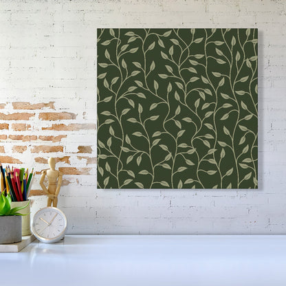 Green Shrub With Leaves Canvas
